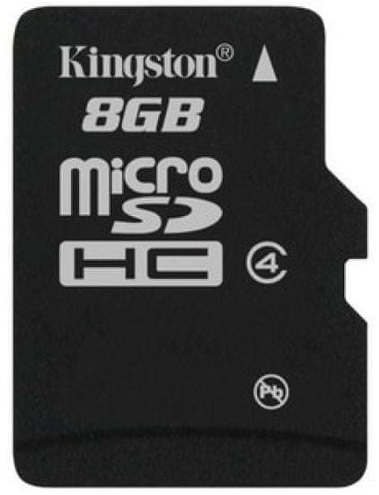 Kingston Spominska kartica microSD 8 GB C4, (SDC4/8GBSP)