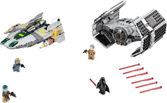 LEGO Star Wars 75150 Vaderjev TIE Advanced proti A-Wing Starfighterju