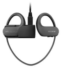 Sony W-WS413B brezžične športne slušalke z MP3 predvajalnikom, 4 GB, črne