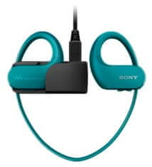 Sony NW-WS413L brezžične športne slušalke z MP3 predvajalnikom, 4 GB, modre