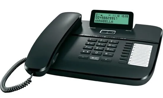 Gigaset vrvični telefon DA710, črn