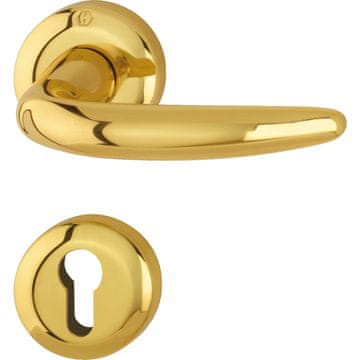 Hoppe medeninasta kljuka za notranja vrata Atlanta F77R za cilinder