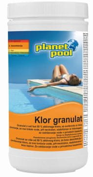 Planet Pool klor granulat, 1 kg, hitrotopen