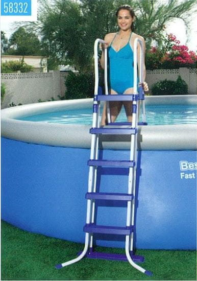 Bestway varnostna lestev za bazen, 132 cm