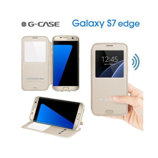 G-case preklopna torbica za Galaxy S7 Edge G935, zlata