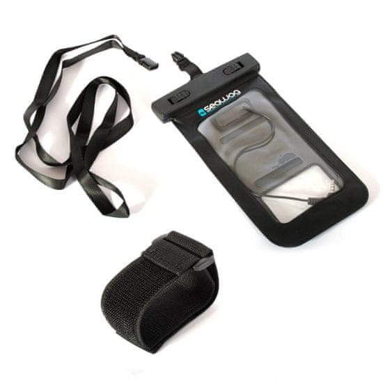 Seawag vodotesna ročna torbica + jack za pametne telefone, črno/bela