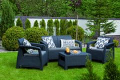 Allibert Corfu Nevada set sedežna garnitura, siva