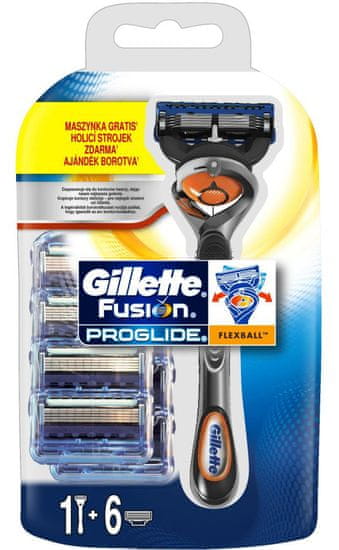 Gillette Fusion ProGlide Flexball brivnik + 6 rezilnih glav