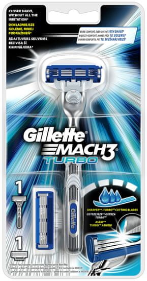 Gillette Mach3 Turbo britev + 2 glavi
