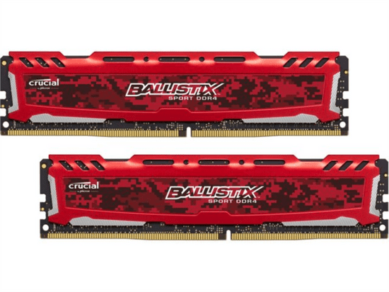 Crucial pomnilnik Ballistix Sport LT Red 32GB Kit (16GBx2) DDR4 2400 DIMM