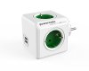 PowerCube Original razdelilec, USB, zelen