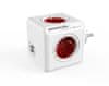 Allocacoc PowerCube Original razdelilec, USB, rdeč