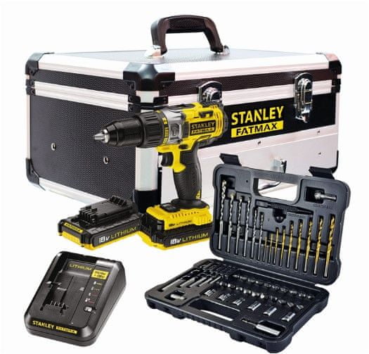 Stanley akumulatorski udarni vrtalnik/vijačnik FMC625 + baterija, polnilec in kovček