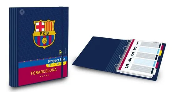 Barcelona FC Mapa projekt, B5, 100 listna