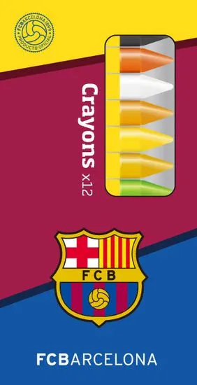 Barcelona FC voščene barvice, 12 kosov
