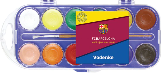 Barcelona FC vodene barvice, 12 kosov