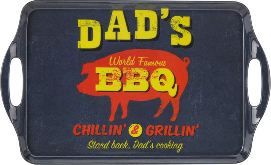 Postershop Retro pladenj Dad's BBQ