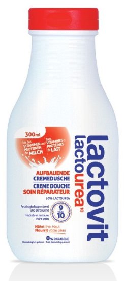 Lactovit kremni gel za prhanje Lactourea, 300 ml