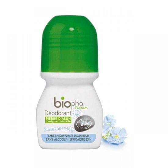 Biopha roll on laneni cvet, 50 ml
