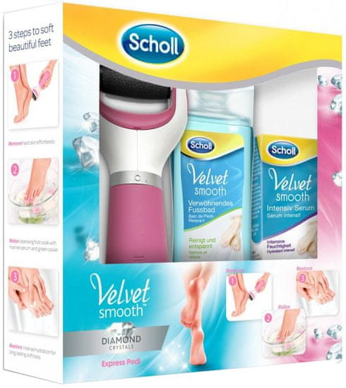 Scholl brusilnik za pete Velvet Smooth Diamond Set