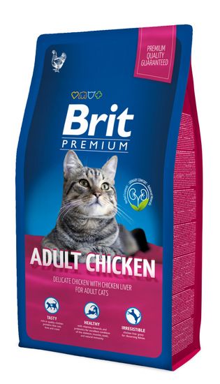 Brit hrana za odrasle mačke Premium Cat Adult Chicken, 8 kg