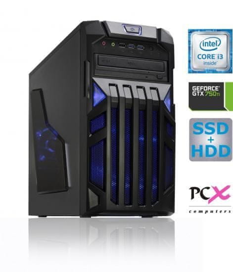 PCX namizni računalnik Exam i3/8GB/120SSD+HDD1TB/nv750Ti2