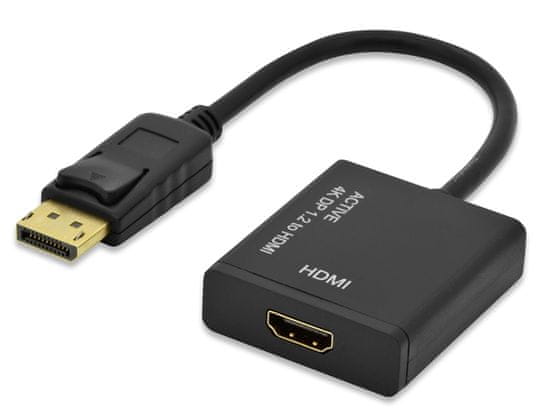 Ednet aktivni adapter 4K DisplayPort - HDMI, 20 cm