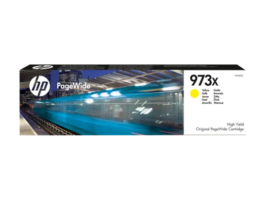 HP kartuša 973X High Yield PageWide Cartridge, rumena (F6T83AE)
