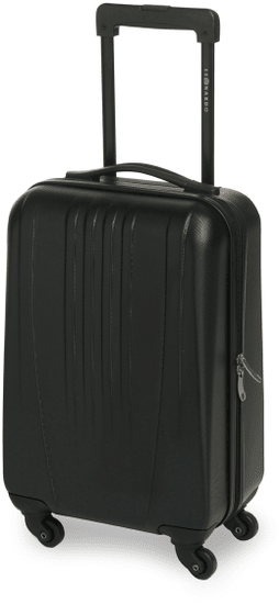 Leonardo Trolley kabinski kovček 18 ABS, črn - Odprta embalaža