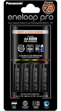 Panasonic polnilec baterij Eneloop Quick Charger + 4x AA Pro