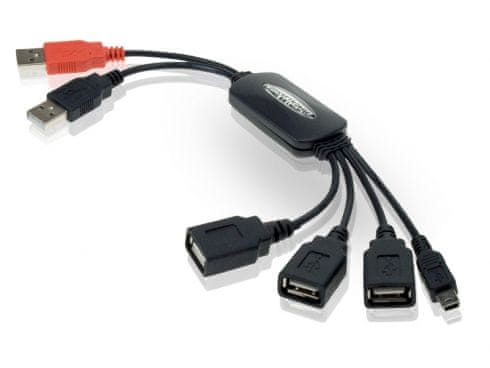 Conceptronic fleksibilen 4 portni USB hub