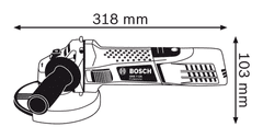 BOSCH Professional kotni brusilnik GWS 7-125 (0601388108)