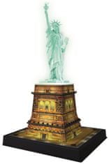 Ravensburger 3D sestavljanka Kip Svobode ponoči, 216 kosov