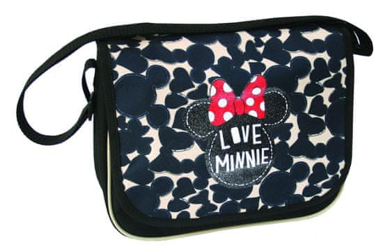 Minnie Mouse torba enoramna Minnie, črna/bež