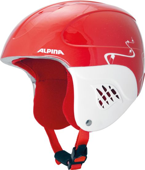 Alpina Sports otroška smučarska čelada Carat Kids, rdeča
