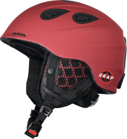 Alpina Sports smučarska čelada Grap 2.0 Limited Edition, mat rdeča