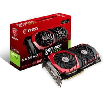 MSI grafična kartica Gaming X GeForce GTX 1070 OC 8GB GDDR5