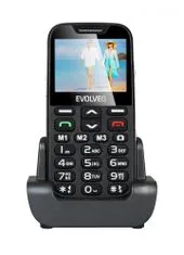 Evolveo telefon za starejše Easyphone XD, črn - odprta embalaža