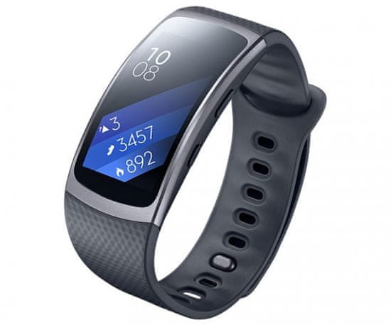 Samsung pametna zapestnica SM-R3600 Gear Fit 2, temno siva, L