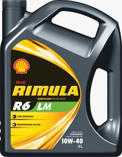 Shell Olje Rimula R6M 10W40, 4 l