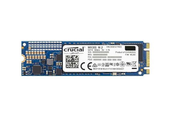Crucial SSD disk MX300 275GB M.2 80mm 2280 SS SATA3 3D TLC