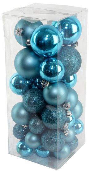 Seizis Set božičnih krogel modre 40 kosov