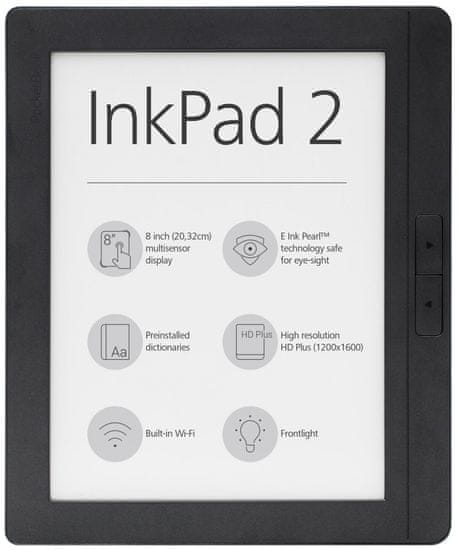 PocketBook elektronski bralnik InkPad 2, siv (PB840-2-M-WW)