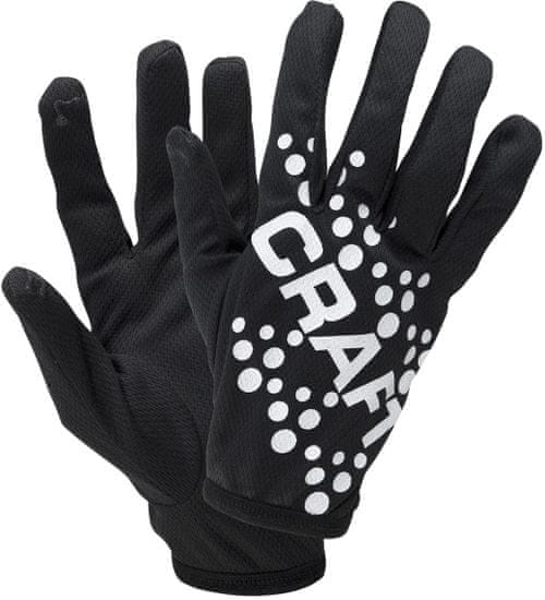 Craft tekaške rokavice Printed Jersey, črne