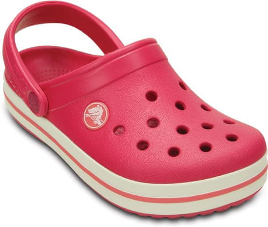 Crocs natikači Crocband Kids Raspberry White, otroški