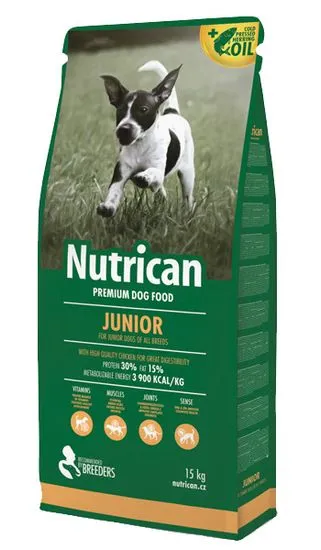 Nutrican hrana za mladiče in odraščajoče pse Junior, 15 kg