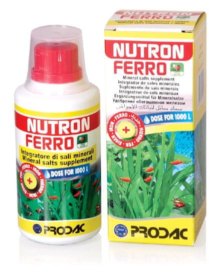 Prodac gnojilo za akvarijske rastline Nutronferro, 250 ml