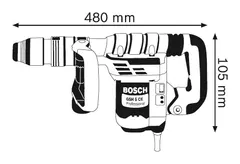 BOSCH Professional udarno kladivo s sistemom SDS-max GSH 5 CE (0611321000)