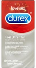 Durex kondomi Feel Ultra Thin, 10 kosov