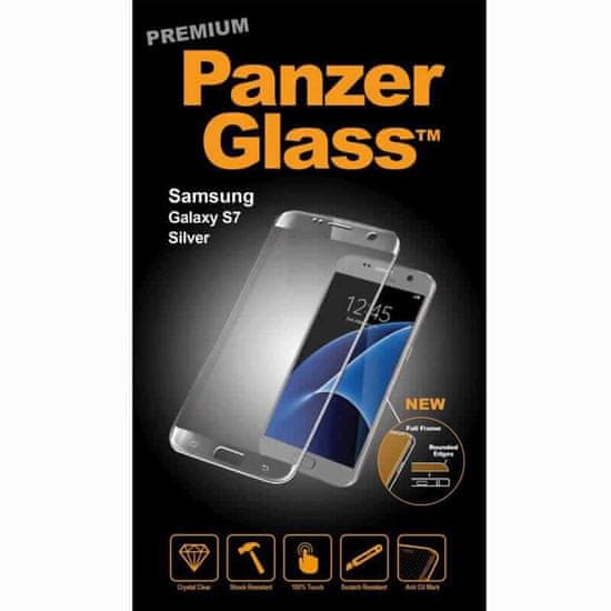 PanzerGlass premium zaščitno steklo Samsung Galaxy S7, sivo